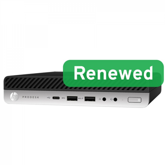 HP Renewed Grade A | ProDesk 600 G5 DM | Intel Core i3 | i3-9100T | 8 GB | NVMe | 128 GB | Intel UHD Graphics 630 | Windows 11 Home