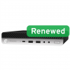 HP Renewed Grade B | ProDesk 600 G5 DM | Intel Core i3 | i3-9100T | 8 GB | NVMe | 128 GB | Intel UHD Graphics 630 | Windows 11 Home