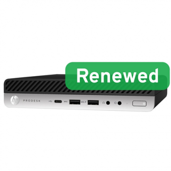 HP Renewed Grade B | ProDesk 600 G5 DM | Intel Core i3 | i3-9100T | 8 GB | NVMe | 128 GB | Intel UHD Graphics 630 | Windows 11 Home