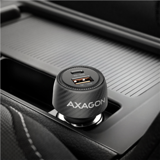 AXAGON PWC-PQ48 Car charger 48W, USB-A + USB-C, PD3.0/PPS/QC4+/SFC, Black
