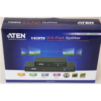 SALE OUT. Aten VS184A 4-Port 4K HDMI  Splitter | SALE OUT. Aten 4-Port 4K HDMI Splitter | VS184A | Warranty 24 month(s) | UNPACKED, WITHOUT POWER WIRE