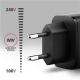 AXAGON ACU-PQ67 GaN Wall charger 67W, 2x port (USB-A + USB-C) PD3.0/PPS/QC4+/SFC 2.0/Apple, Black
