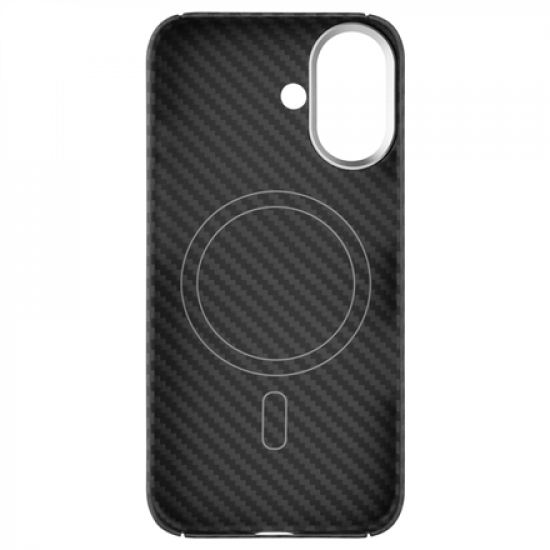 Fixed Back cover | Apple | iPhone 17 | Aramid fibers | Black | MagVelar with MagSafe