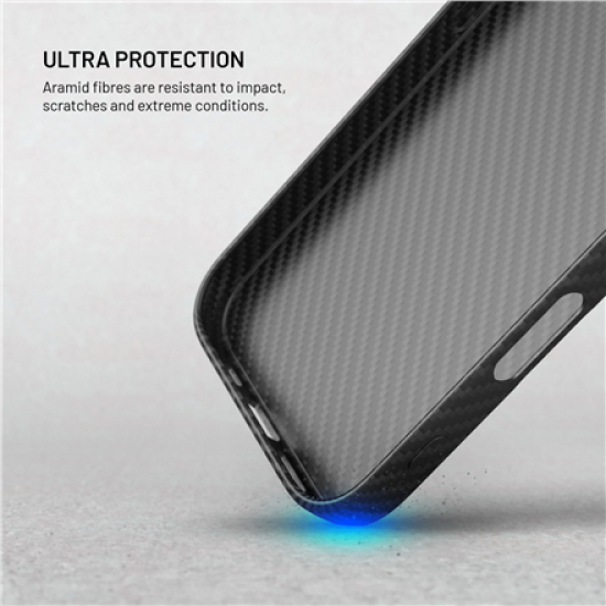 Fixed Back cover | Apple | iPhone 17 | Aramid fibers | Black | MagVelar with MagSafe