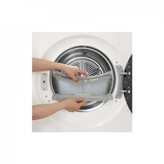 LG RHX5009TWB Dryer Machine with Heat pump, B, Front loading, 9 kg, LED, Depth 66 cm, White