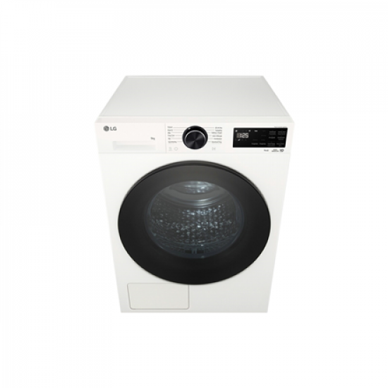 LG RHX5009TWB Dryer Machine with Heat pump, B, Front loading, 9 kg, LED, Depth 66 cm, White