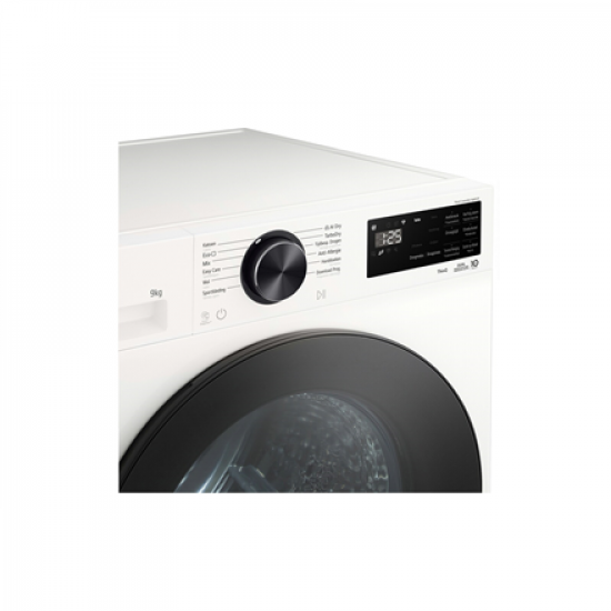 LG RHX5009TWB Dryer Machine with Heat pump, B, Front loading, 9 kg, LED, Depth 66 cm, White