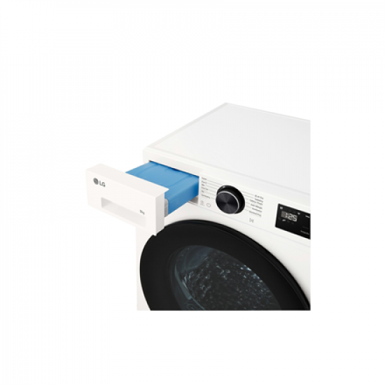 LG RHX5009TWB Dryer Machine with Heat pump, B, Front loading, 9 kg, LED, Depth 66 cm, White