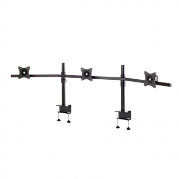 EDBAK SV11 desk mount for three 19 “-27” monitors, curved | EDBAK