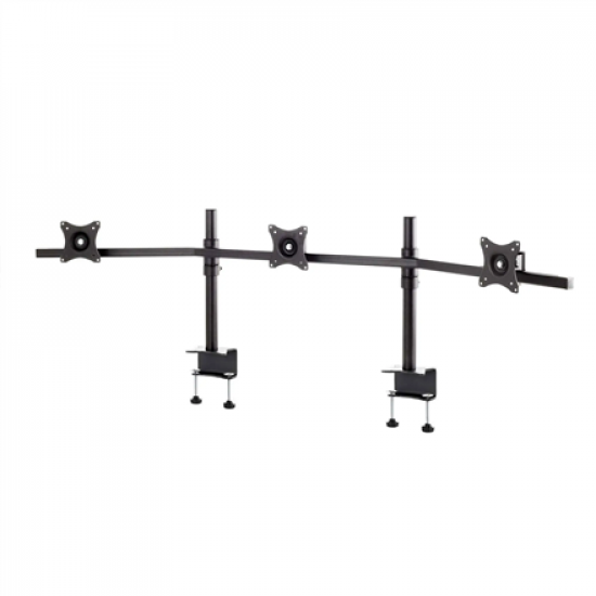 EDBAK SV11 desk mount for three 19 “-27” monitors, curved | EDBAK