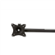 EDBAK SV11 desk mount for three 19 “-27” monitors, curved | EDBAK