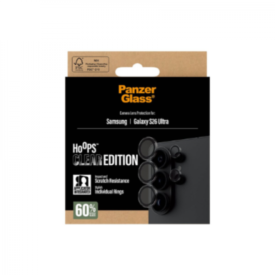 PanzerGlass Hoops Camera Lens Protector Transparent Samsung New Galaxy S26 Ultra | PanzerGlass