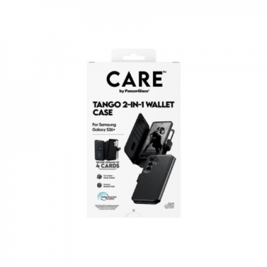 CARE by PanzerGlass Tango 2-in-1 Wallet Case w. Qi Samsung New Galaxy S26 Plus | PanzerGlass