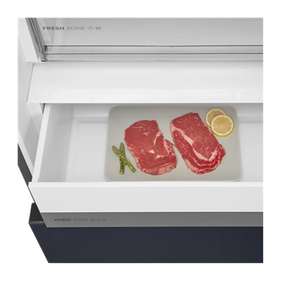 Midea Refrigerator | MDRB542BIE70 | Energy efficiency class Class E | Free standing | Height 191 cm | Combi | No Frost system | Fridge net capacity 257 L | Freezer net capacity 135 L | Display | 38 dB | Grey