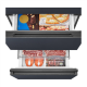 Midea Refrigerator | MDRB542BIE70 | Energy efficiency class Class E | Free standing | Height 191 cm | Combi | No Frost system | Fridge net capacity 257 L | Freezer net capacity 135 L | Display | 38 dB | Grey