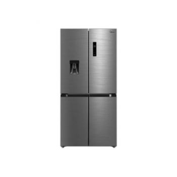 Midea Refrigerator | MDRM632FGD46W | Energy efficiency class Class D | Free standing | Height 177.5 cm | Side by Side | No Frost system | Fridge net capacity 301 L | Freezer net capacity 169 L | 37 dB | Stainless steel