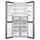 Midea Refrigerator | MDRM632FGD46W | Energy efficiency class Class D | Free standing | Height 177.5 cm | Side by Side | No Frost system | Fridge net capacity 301 L | Freezer net capacity 169 L | 37 dB | Stainless steel
