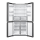 Midea MDRF632FIE45 Refrigerator, E, Freestanding, Multi-door, Height 177.5 cm, Fridge net 474L, Dark Inox