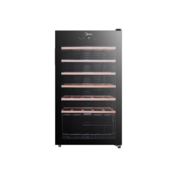 Midea Wine Cooler | MDRW150FGG22W | Energy efficiency class Class G | Free standing | Bottles capacity 34 | Black