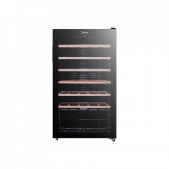 Midea Wine Cooler | MDRW150FGG22W | Energy efficiency class Class G | Free standing | Bottles capacity 34 | Black