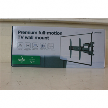 SALE OUT. Gembird WM-58ST-01 Premium full-motion TV wall mount, 32”-58” | Gembird Wall mount | WM-58ST-01 | Tilt, swivel, rotate | 32-58 