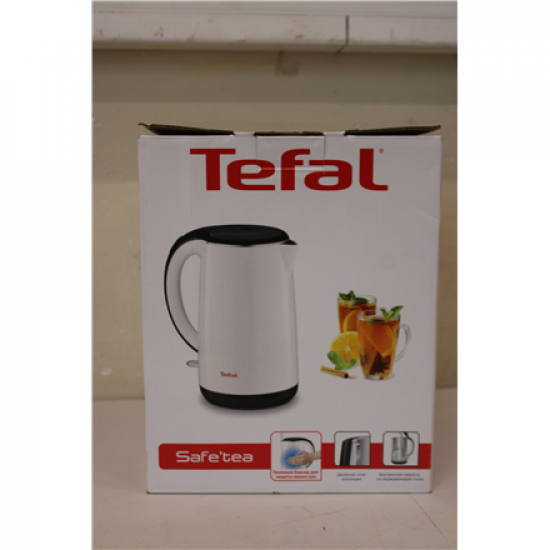 SALE OUT. TEFAL KO260130 Kettle, White | TEFAL KO260130 | Standard kettle | 2400 W | 1.7 L | Stainless steel | 360° rotational base | White | DEMO, SCRATCHED