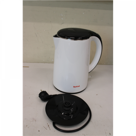 SALE OUT. TEFAL KO260130 Kettle, White | TEFAL KO260130 | Standard kettle | 2400 W | 1.7 L | Stainless steel | 360° rotational base | White | DEMO, SCRATCHED