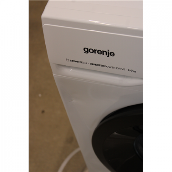 SALE OUT.  | Gorenje Washing machine | W3NGPI72SBS | Energy efficiency class B | Front loading | Washing capacity 7 kg | 1200 RPM | Depth 43.5 cm | Width 59.5 cm | Display | LCD | Steam function | DAMAGED PACKAGING, BENT ON FRONT DOORS, SCRATCHED