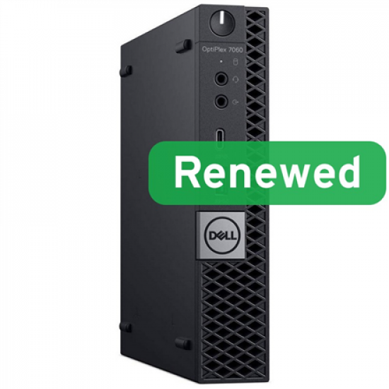 DELL Renewed Grade A | OptiPlex 7060 Micro | Intel Core i5 | i5‑8500T | 8 GB | SSD | 128 GB | Intel UHD Graphics 630 | Windows 11 Pro