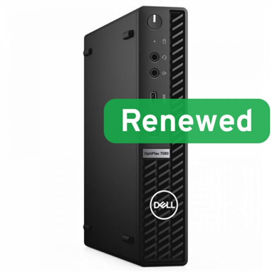 DELL Renewed Grade A | OptiPlex 7080 Micro | Intel Core i5 | i5‑10500T | 16 GB | SSD | 256 GB | Intel UHD Graphics 630 | Windows 11 Pro