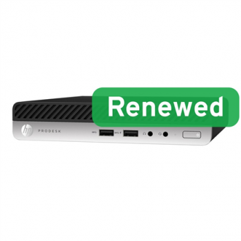 HP Renewed Grade A | ProDesk 400 G4 | Intel Core i3 | i3-8100T | 8 GB | SSD | 128 GB | Intel UHD Graphics 630 | Windows 11 Pro