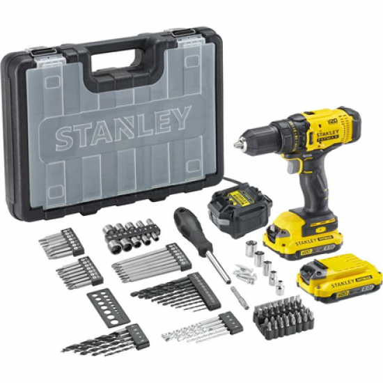 Stanley Screwdriver Kit, 18 V, 2 Ah accumulator | SFMCD700D2A-QW