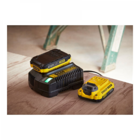 Stanley | 18V V20 Brushless 3-Speed Impact Driver - 2.0Ah Kit | SFMCF820D2K-QW | 18 V | 2.0 Ah | Lithium Ion