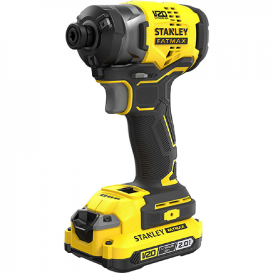 Stanley | 18V V20 Brushless 3-Speed Impact Driver - 2.0Ah Kit | SFMCF820D2K-QW | 18 V | 2.0 Ah | Lithium Ion