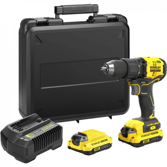 Stanley | 18V V20 Brushless Drill Driver - 2.0Ah Kit | SFMCD710D2K-QW | 18 V | 2.0 Ah | Lithium Ion