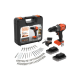 BLACK & DECKER 18V Impact Drill (with 2 x 18V 2.0Ah batteries with charge status indicator, 1A charger and 80 accessories) | BCD383D2XKA-QW | 2.0 Ah