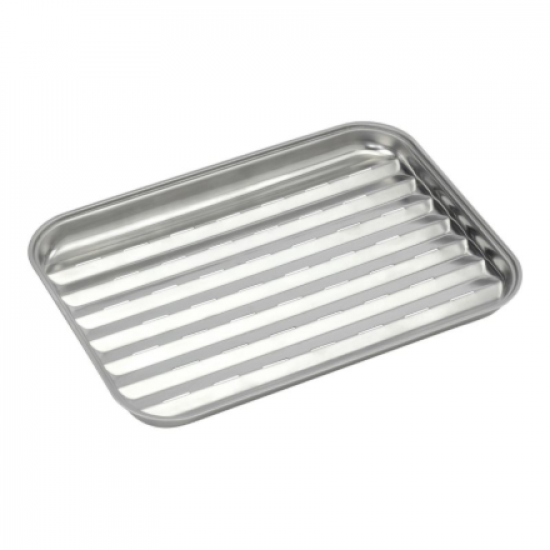 Barbecook | Reusable stainless steel grill pan, 34.5 x 24 x 3 cm | BC-ACC-7079