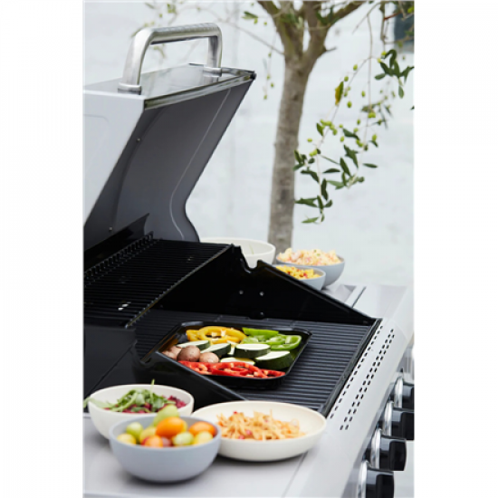 Barbecook | Reusable enamel grill pan, 34.5 x 24 x 3 cm (per 12 pcs) | BC-ACC-7080