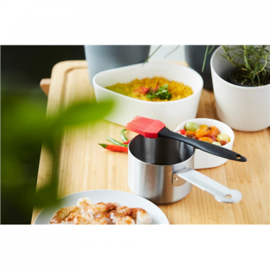 Barbecook | Stainless steel saucepot with brush, 10.5 x 7.5 x 23 cm | BC-ACC-7211