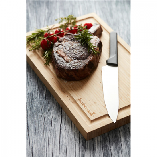 Barbecook | Bamboo cutting board with groove FSC, 40 x 30 x 3 cm (per 3 pcs) | BC-ACC-7306