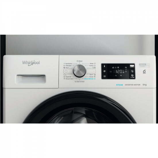 Whirlpool FFB 9479 BV EE Washing machine, A, Front loading, Washing capacity 9 kg, 1351 RPM, Depth 63 cm, White | Whirlpool