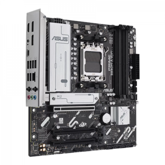 Asus PRIME B840M-A WIFI | Processor family AMD | Processor socket AM5 | DDR5 SDRAM | Supported hard disk drive interfaces SATA, M.2 | Number of SATA connectors 4