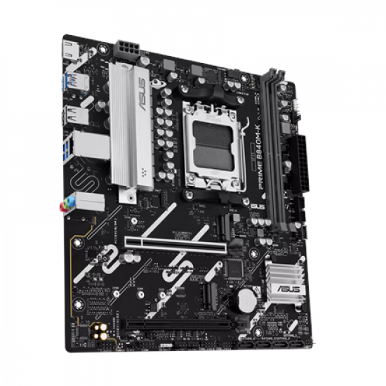 Asus PRIME B840M-K | Processor family AMD | Processor socket AM5 | DDR5 | Supported hard disk drive interfaces SATA, M.2 | Number of SATA connectors 2