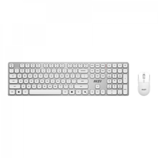 MSI FORGE K210 WIRELESS COMBO WHITE US | Keyboard and Mouse Set | Wireless | Mouse included | US | White