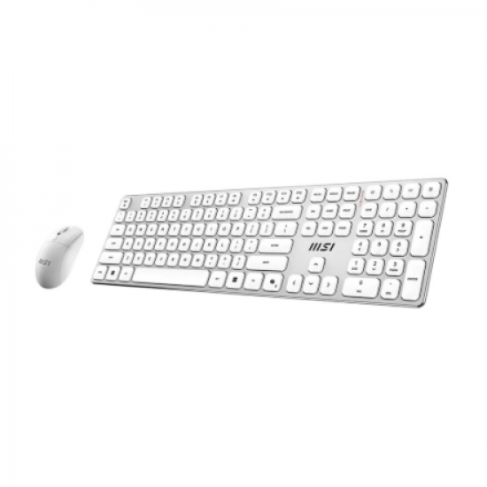 MSI FORGE K210 WIRELESS COMBO WHITE US | Keyboard and Mouse Set | Wireless | Mouse included | US | White