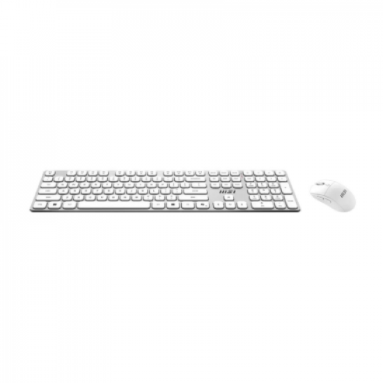 MSI FORGE K210 WIRELESS COMBO WHITE US | Keyboard and Mouse Set | Wireless | Mouse included | US | White
