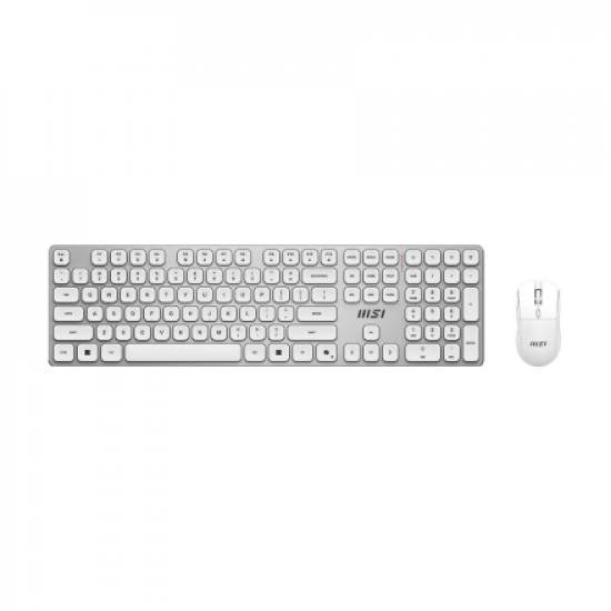 MSI FORGE K210 WIRELESS COMBO WHITE US | Keyboard and Mouse Set | Wireless | Mouse included | US | White