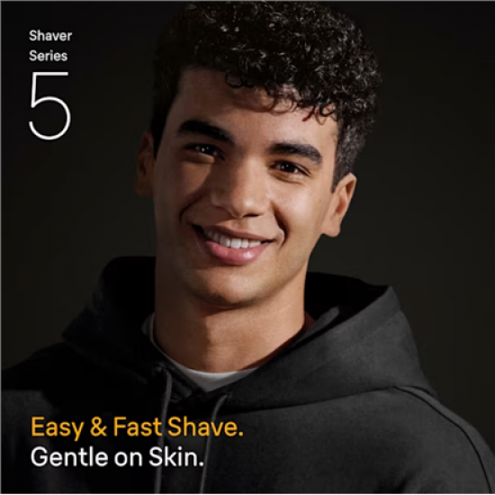 Braun Shaver | Series 5 52-A1000s | Operating time (max) 50 min | Wet & Dry | Lithium Ion | Blue/Black