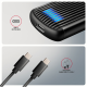 AXAGON USB-C 10Gbps M.2 NVMe SSD Enclosure, Screwless, RIBBED Aluminum | EEM2-SC