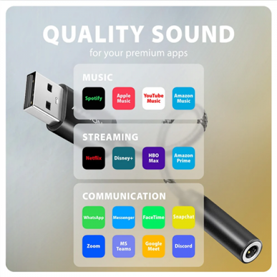 AXAGON ADA-HA USB-A Hi-Res DAC audio adapter